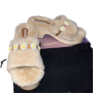 FABRIZIO Viti 41 US11 shearling Dolly Sandal Clog New with box!